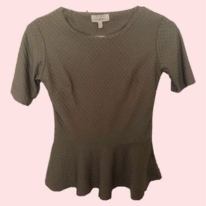 ZARA OLIVE FLARE TOP